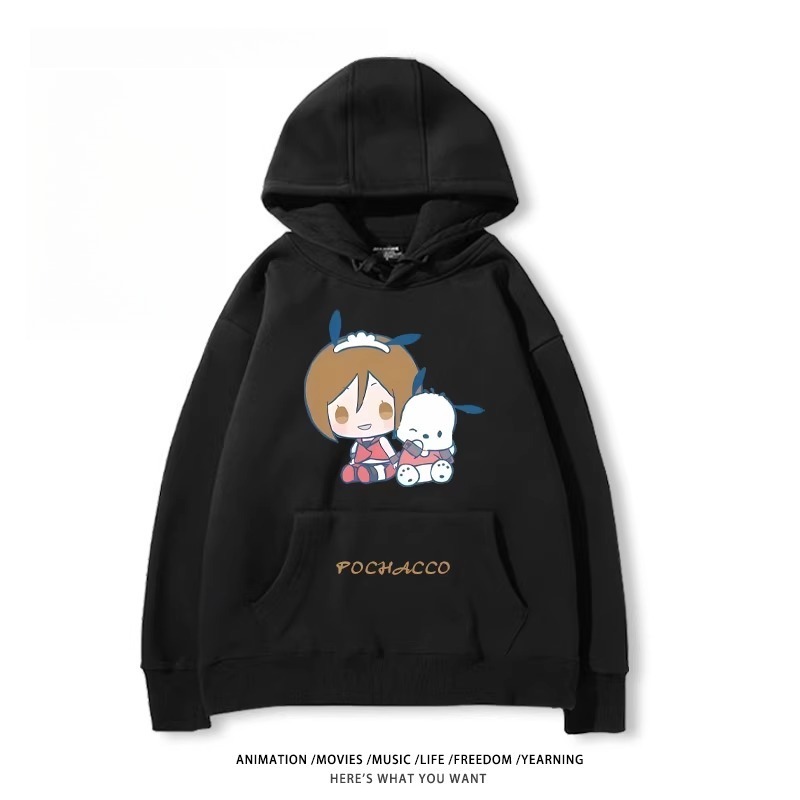 初音未來X三麗鷗新款 親子情侶男女款連帽衛衣
