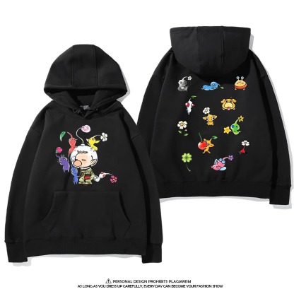 皮克敏PIKMIN4聯名衛衣新款 親子情侶裝連帽衛衣