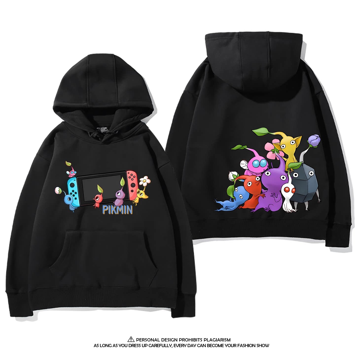 皮克敏PIKMIN4 聯名衛衣新款 親子情侶裝連帽衛衣