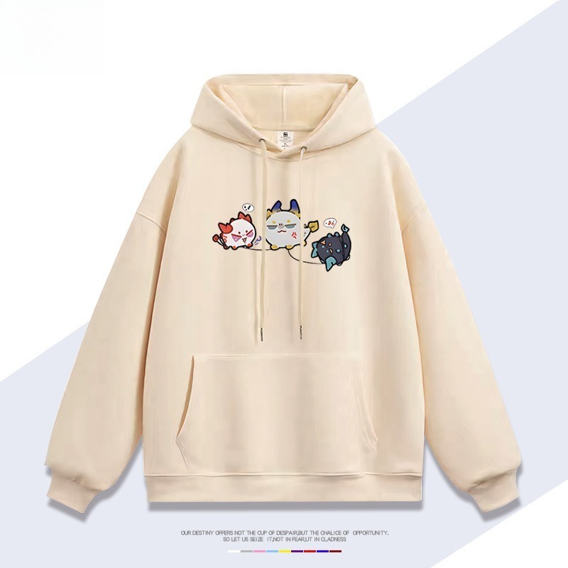 明日方舟龍泡泡新款 親子情侶男女連帽衛衣