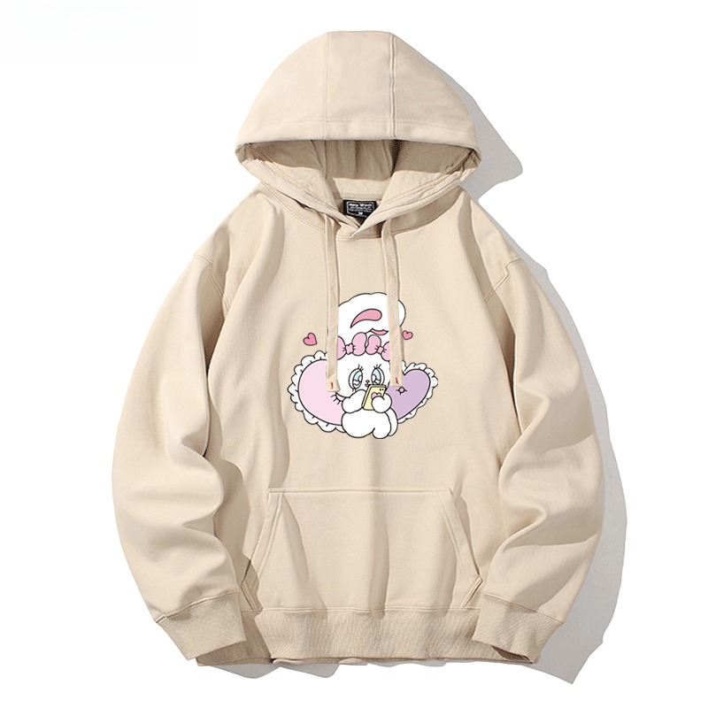 艾丝樂小兔 親子情侶男女連帽衛衣