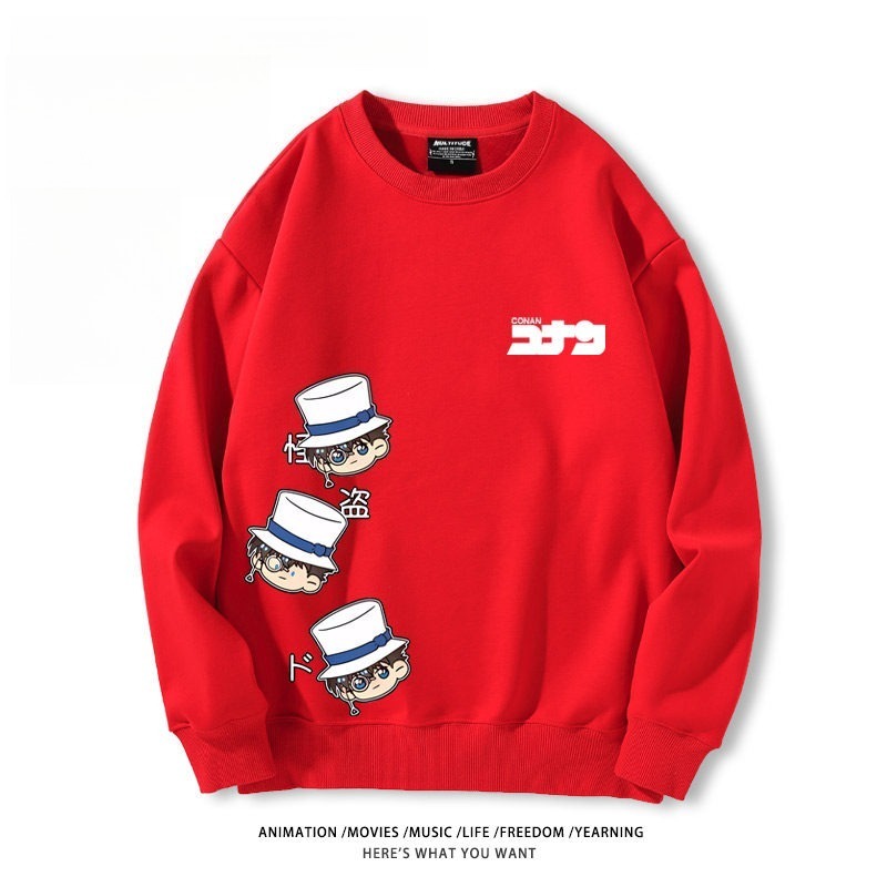 名偵探柯南 聯名親子情侶裝 圓領長袖