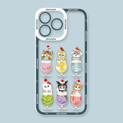 蘋果 系列Mofusand鯊魚貓天使眼透明防摔軟殼