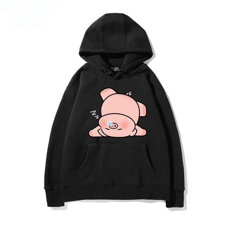 LULU豬 聯名衛衣新款 親子情侶裝連帽衛衣