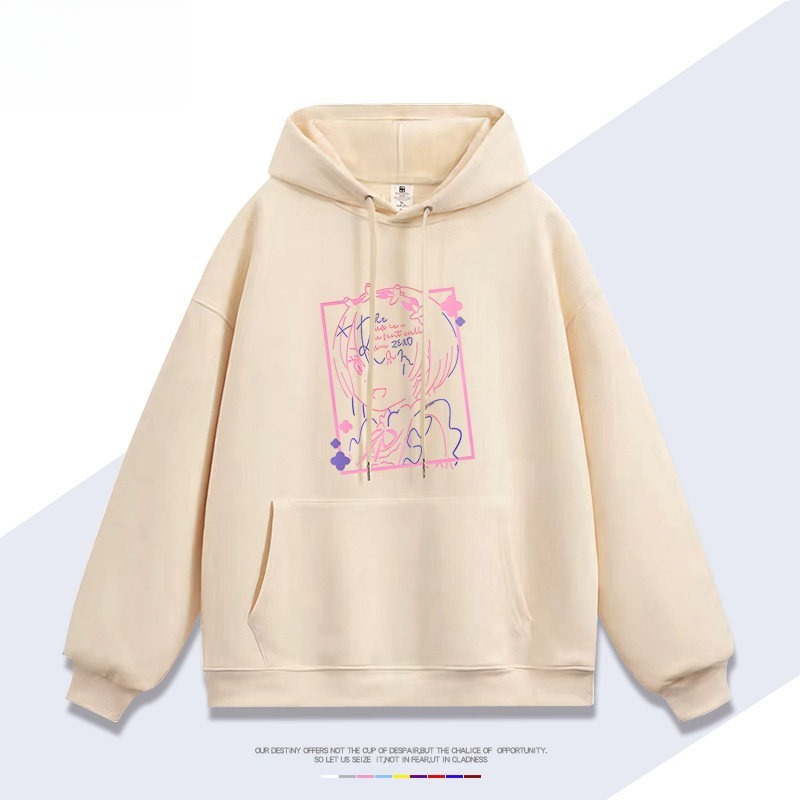 Re:Zero 聯名衛衣秋冬新款親子情侶裝連帽衛衣