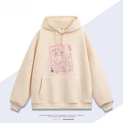 Re:Zero 聯名衛衣秋冬新款親子情侶裝連帽衛衣