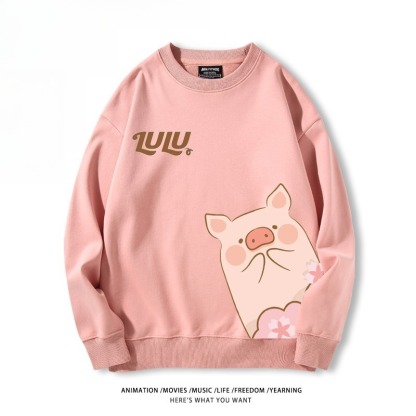 LuLu豬 聯名親子情侶裝 圓領長袖