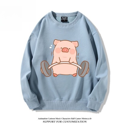 LuLu豬 聯名親子情侶裝 圓領長袖