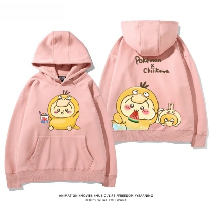 chiikawa X 寶可夢系列 聯名衛衣2025秋冬新款 親子情侶裝連帽衛衣