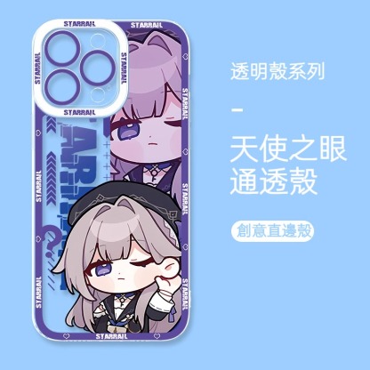 蘋果 系列Q版星穹鐵道天使眼透明防摔軟殼