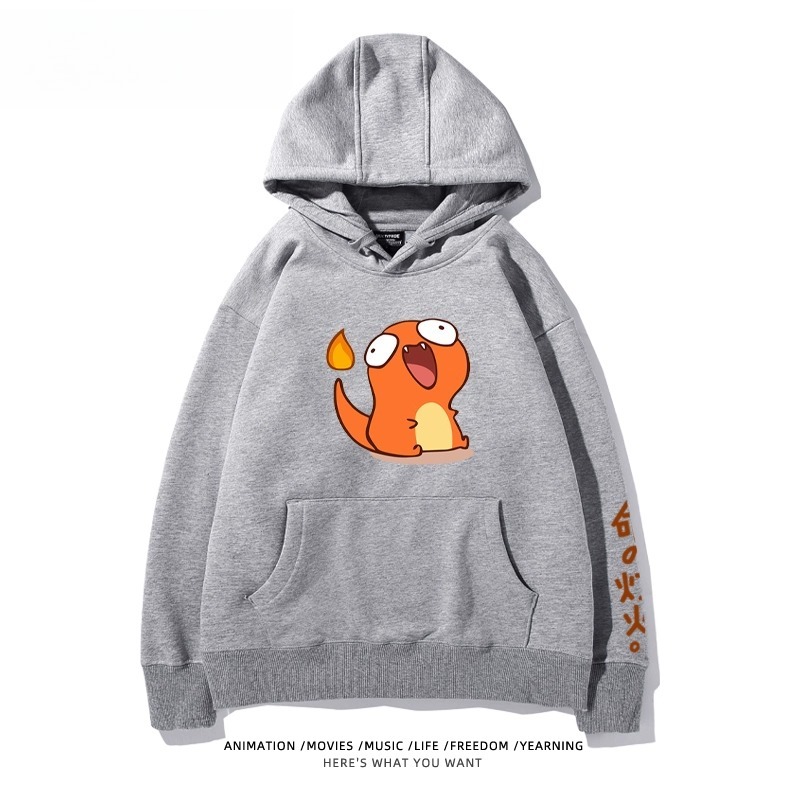 寶可夢Q版搞怪新款 親子情侶男女款連帽衛衣