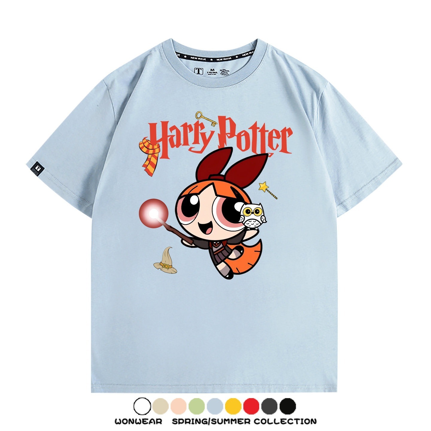 飛天小女警 X Harry Potter周邊 印花短袖T恤