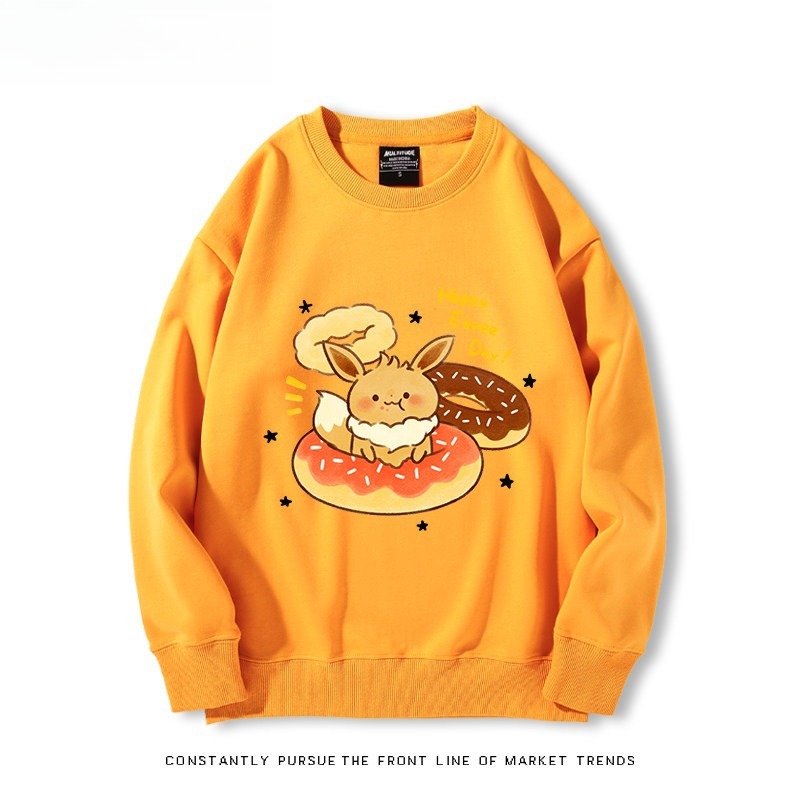 精靈寶可夢Q版 聯名親子情侶裝 圓領長袖