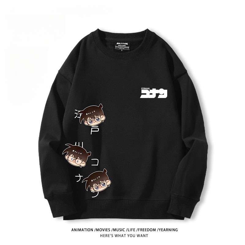 名偵探柯南 聯名親子情侶裝 圓領長袖