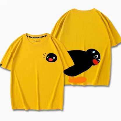 企鵝家族Pingu 印花短袖T恤