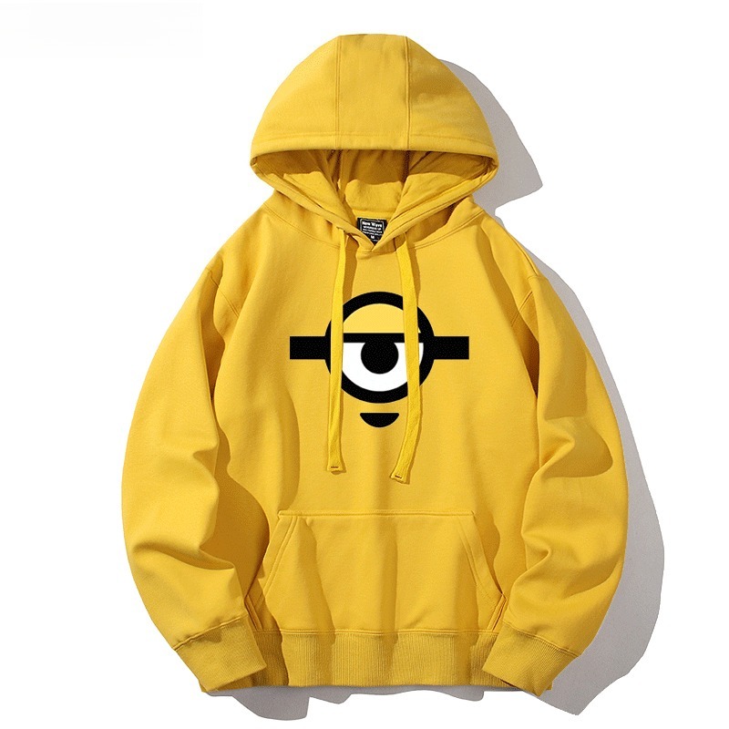 神偷奶爸小黃人新款 親子情侶男女連帽衛衣