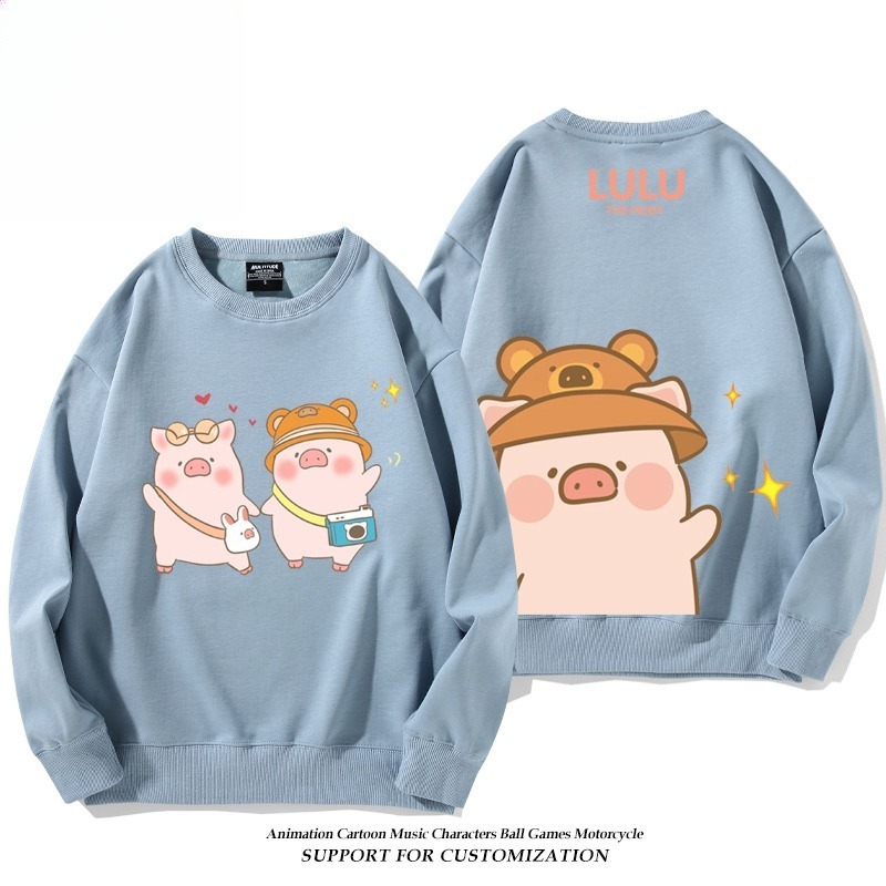 LuLu豬 聯名親子情侶裝 圓領長袖