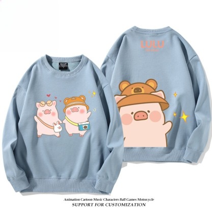 LuLu豬 聯名親子情侶裝 圓領長袖