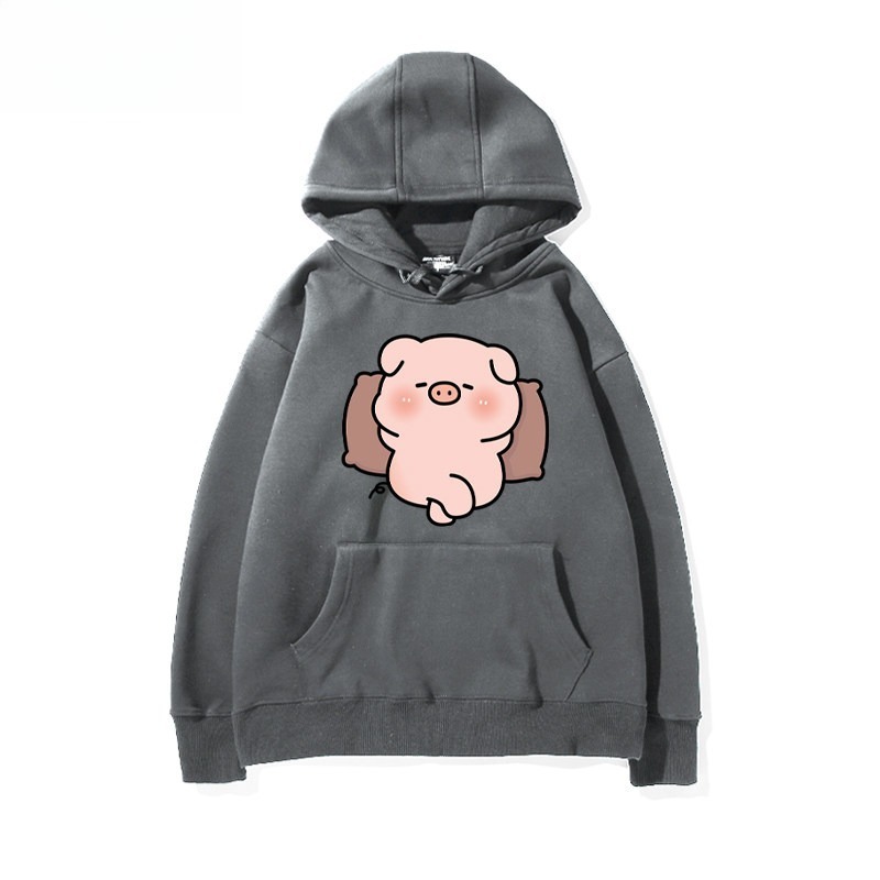 LULU豬 聯名衛衣新款 親子情侶裝連帽衛衣