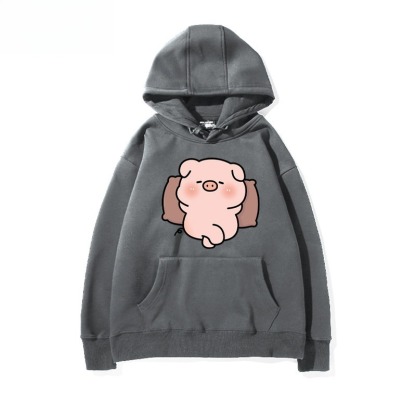 LULU豬 聯名衛衣新款 親子情侶裝連帽衛衣