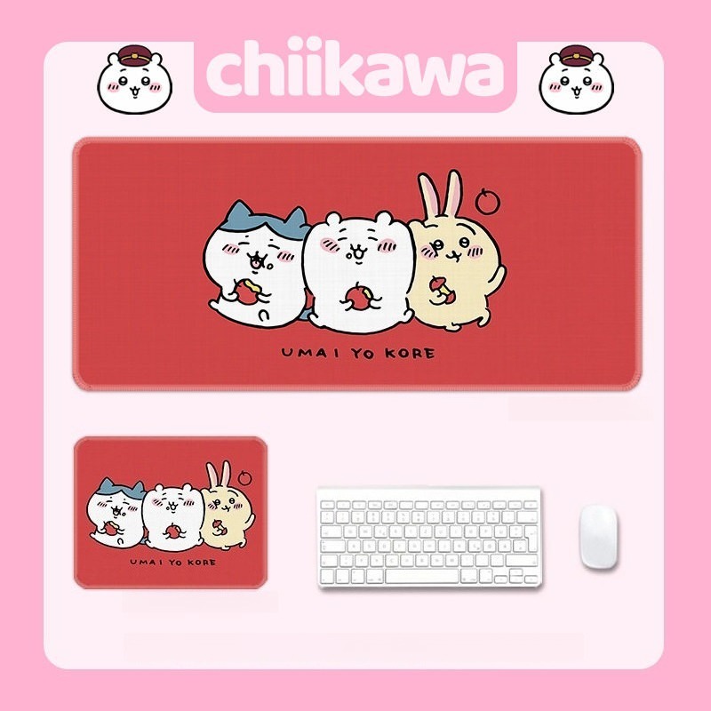 Chiikawa吉伊卡哇 主題桌墊 布質滑鼠墊