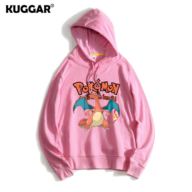 寶可夢聯名衛衣2024秋冬新款親子情侶裝薄絨款連帽衛衣