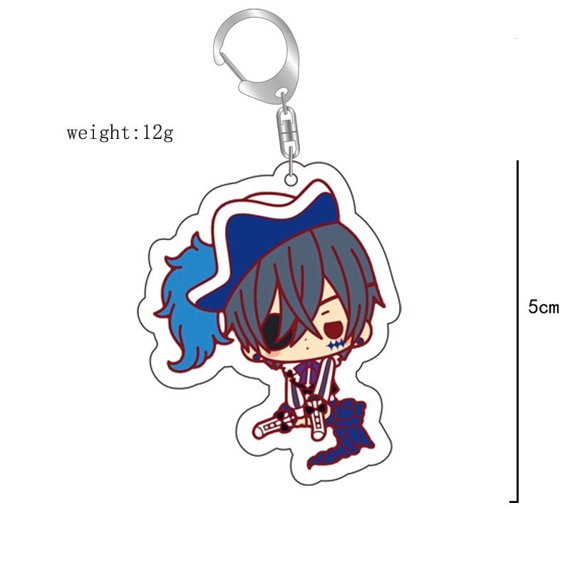 黑執事周邊掛件可愛夏爾塞巴斯醬亞克力鑰匙扣 雙面透明動漫掛飾【單買三件起送】
