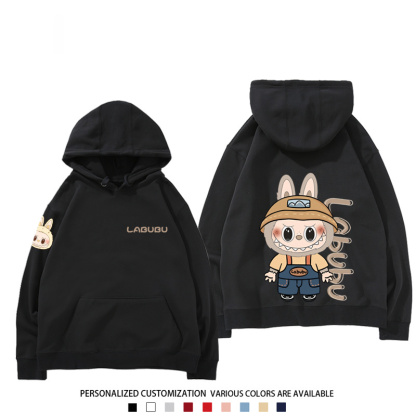 labubu新款 寬鬆百搭 秋冬款 寬鬆連帽衛衣