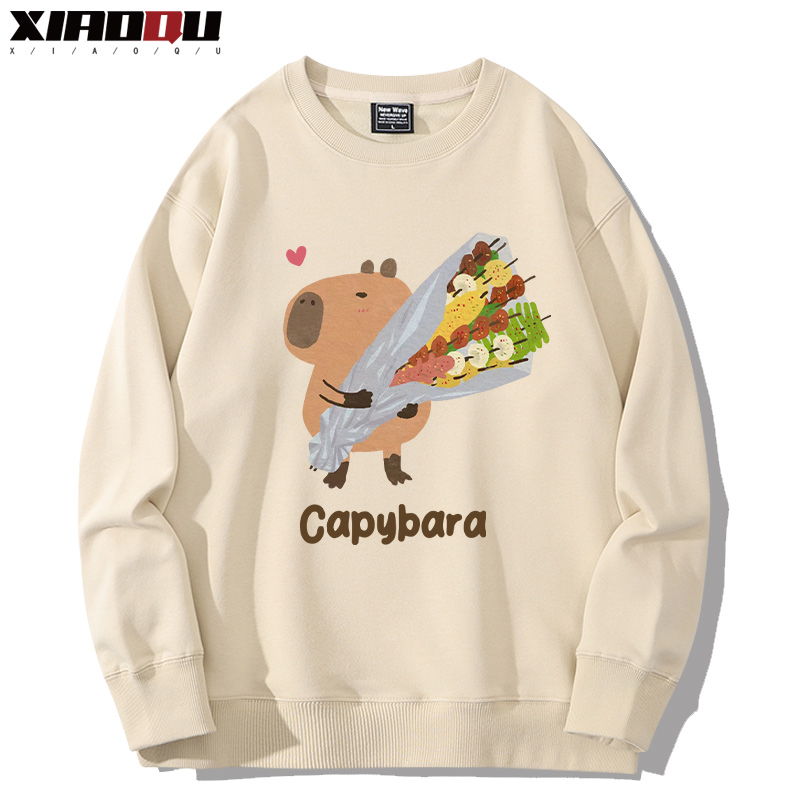 卡皮巴拉 2024親子情侶裝 圓領長袖