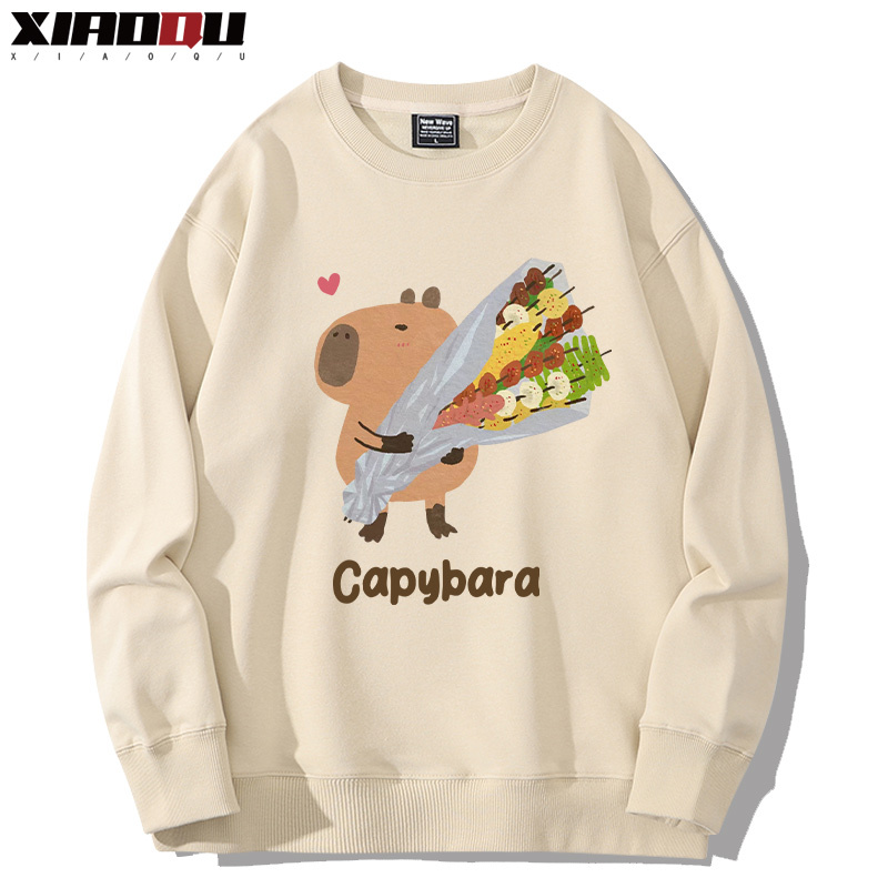 卡皮巴拉 2024親子情侶裝 圓領長袖