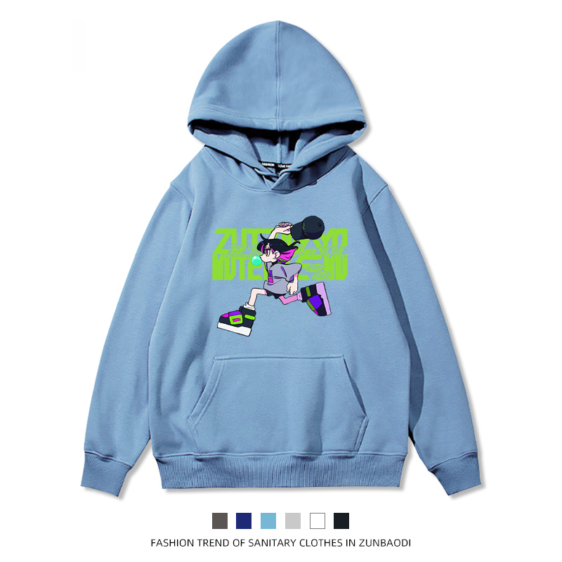 永遠是深夜有多好 聯名衛衣2024秋冬新款親子情侶裝薄絨款連帽衛衣