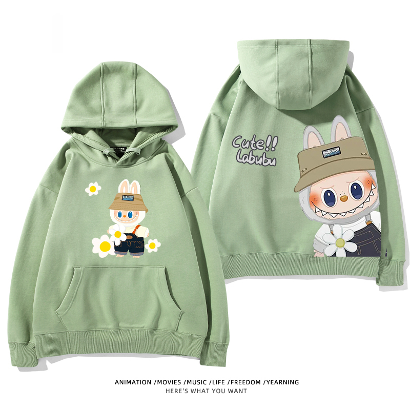 labubu新款 寬鬆百搭 秋冬款 寬鬆連帽衛衣