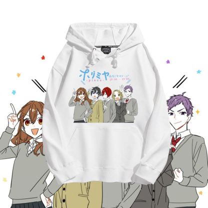 堀與宮村聯名衛衣2023秋冬新款親子情侶裝薄絨款連帽衛衣