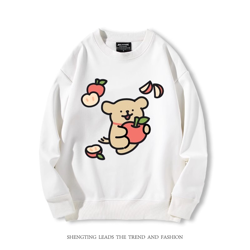 線條小狗 2024親子情侶裝 圓領長袖