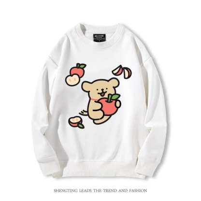 線條小狗 2024親子情侶裝 圓領長袖