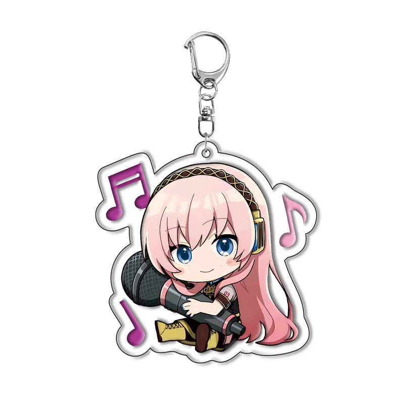 初音未來MIKU公主殿下亞克力鑰匙扣掛飾虛擬偶像鏡音鈴巡音流歌【單買三件起送】
