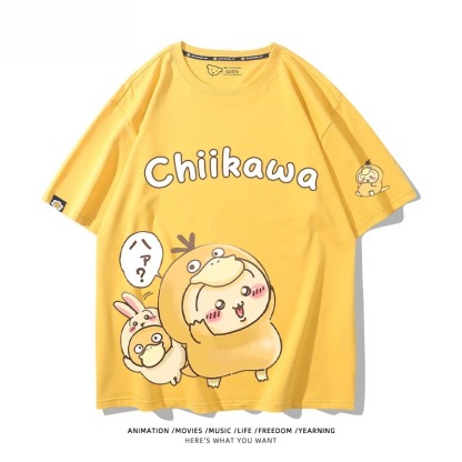 Chiikawa X 寶可夢 2026親子情侶男女同款 印花短袖T恤
