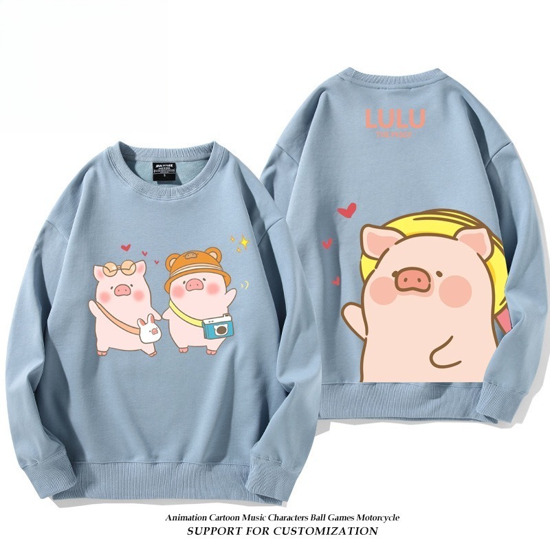 LuLu豬 聯名親子情侶裝 圓領長袖