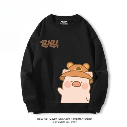 LuLu豬 聯名親子情侶裝 圓領長袖