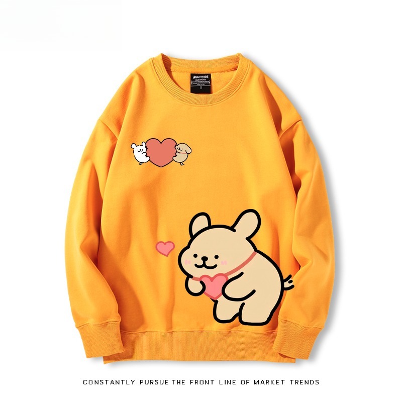 線條小狗 聯名親子情侶裝 圓領長袖