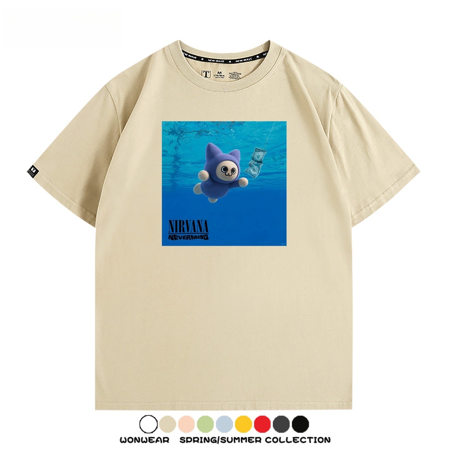 魔物獵人呆貓 印花短袖T恤
