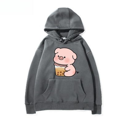 LULU豬 聯名衛衣新款 親子情侶裝連帽衛衣