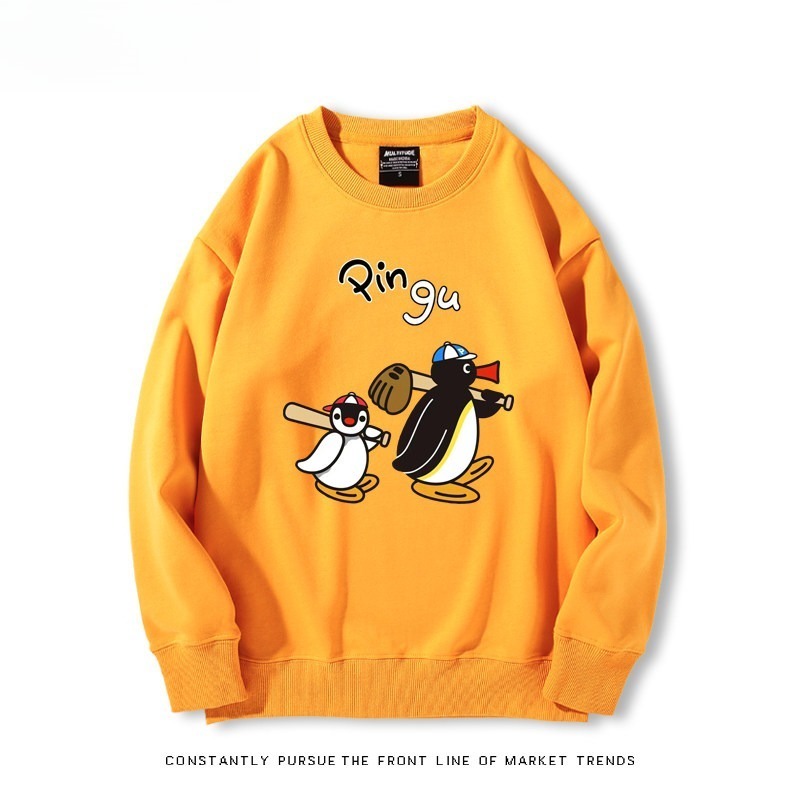 pingu 聯名親子情侶裝 圓領長袖