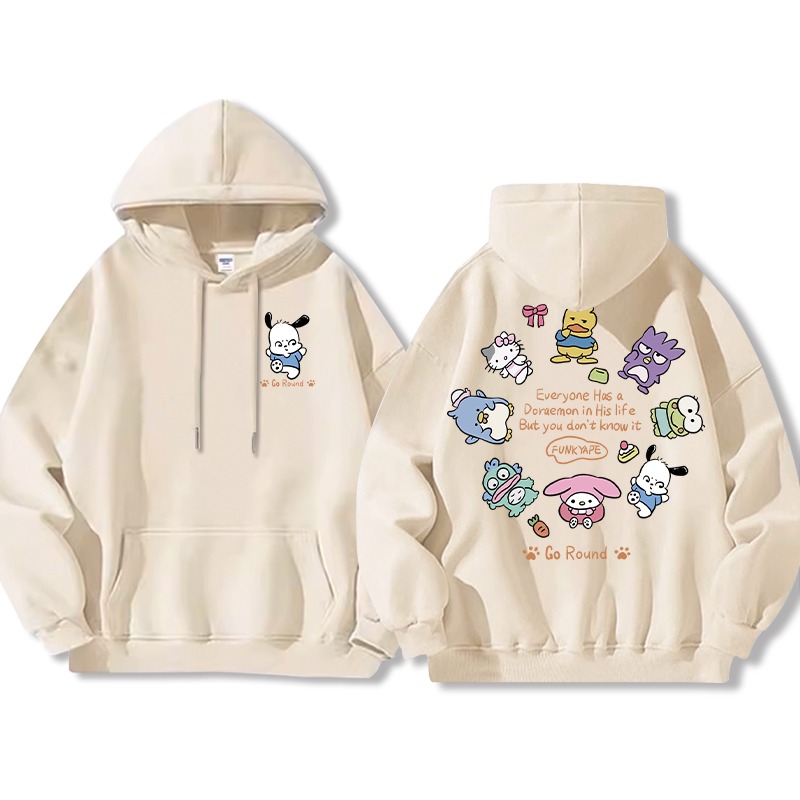 三麗鷗 聯名衛衣2025秋冬新款親子情侶裝連帽衛衣