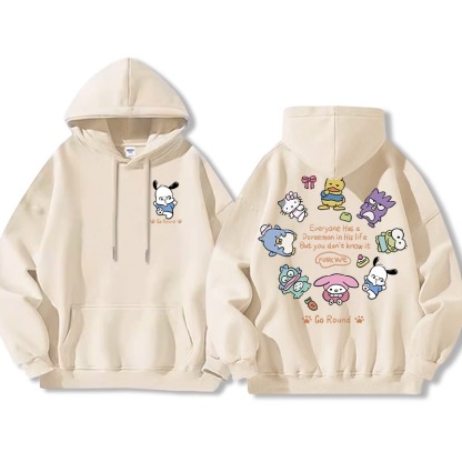 三麗鷗 聯名衛衣2025秋冬新款親子情侶裝連帽衛衣