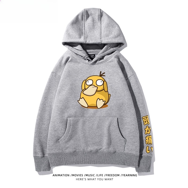 寶可夢Q版搞怪新款 親子情侶男女款連帽衛衣
