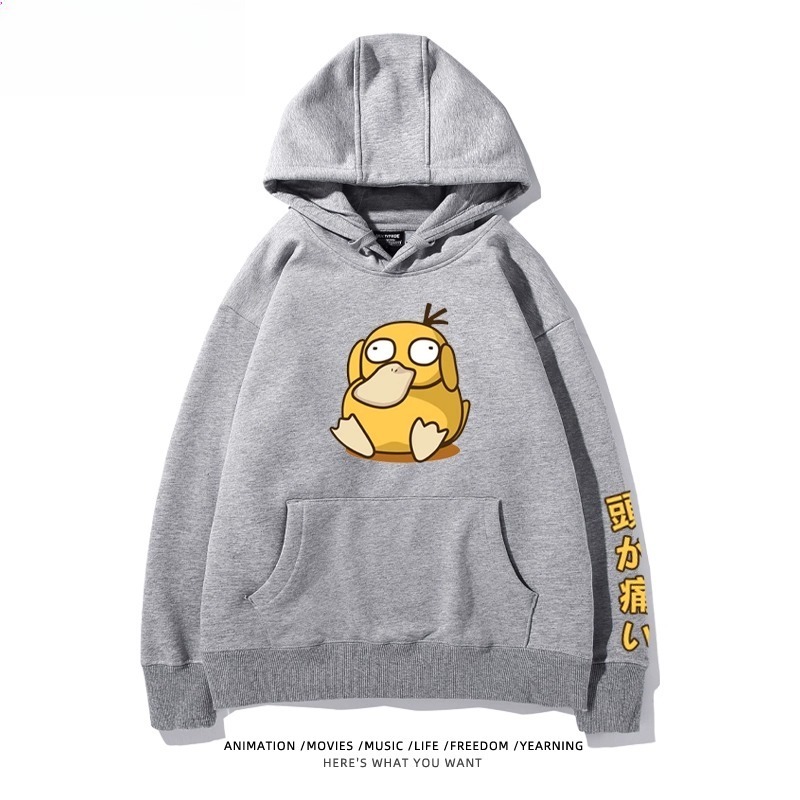 寶可夢Q版搞怪新款 親子情侶男女款連帽衛衣