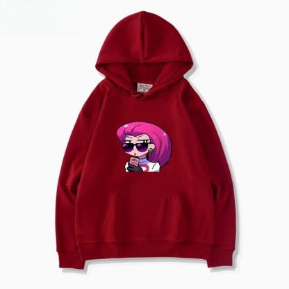 寶可夢火箭隊 聯名衛衣新款 親子情侶裝連帽衛衣