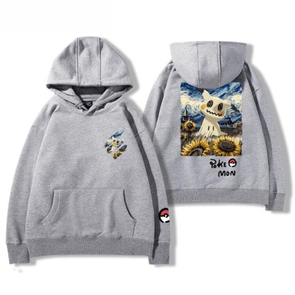 寶可夢油畫系列 聯名衛衣2025秋冬新款親子情侶裝連帽衛衣