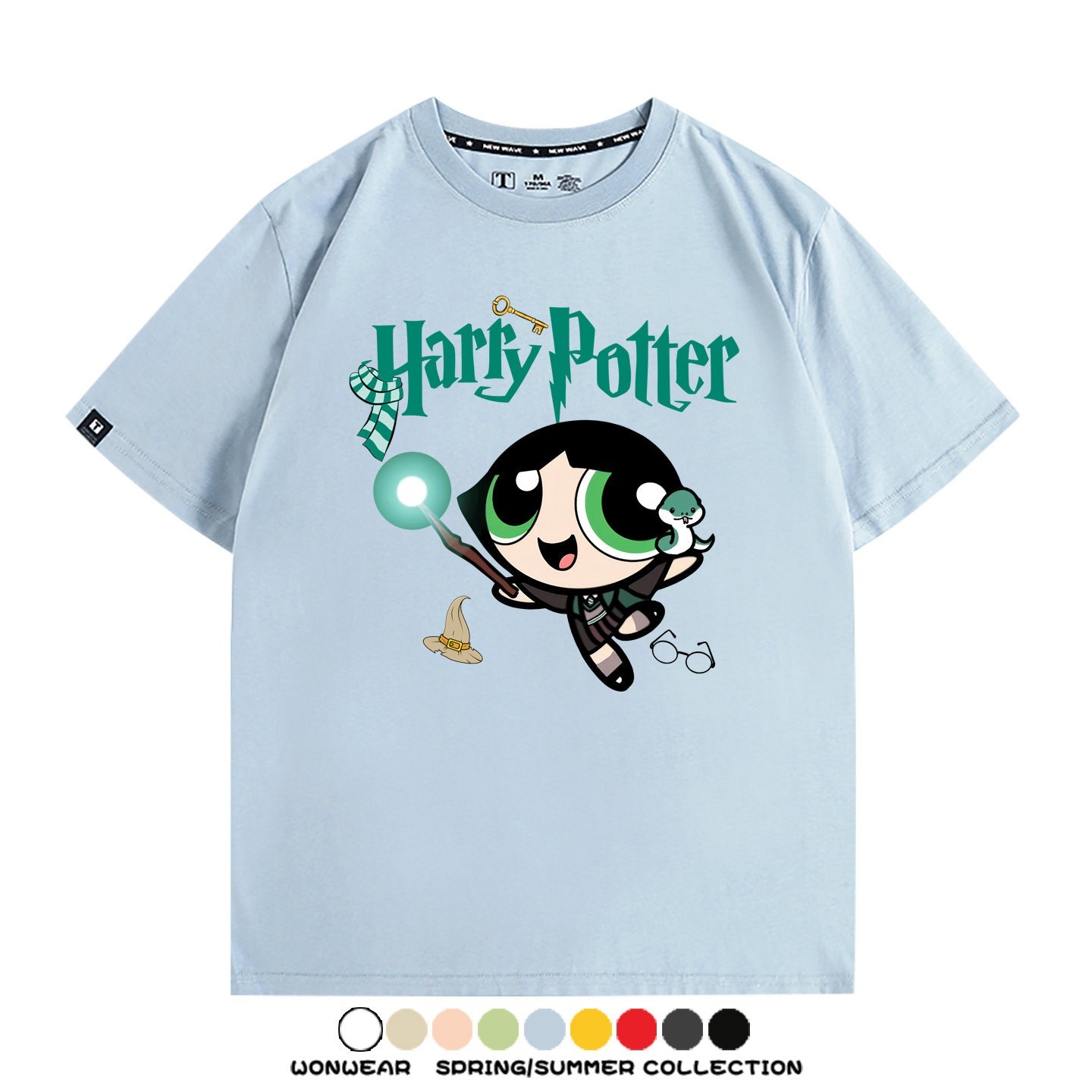 飛天小女警 X Harry Potter周邊 印花短袖T恤
